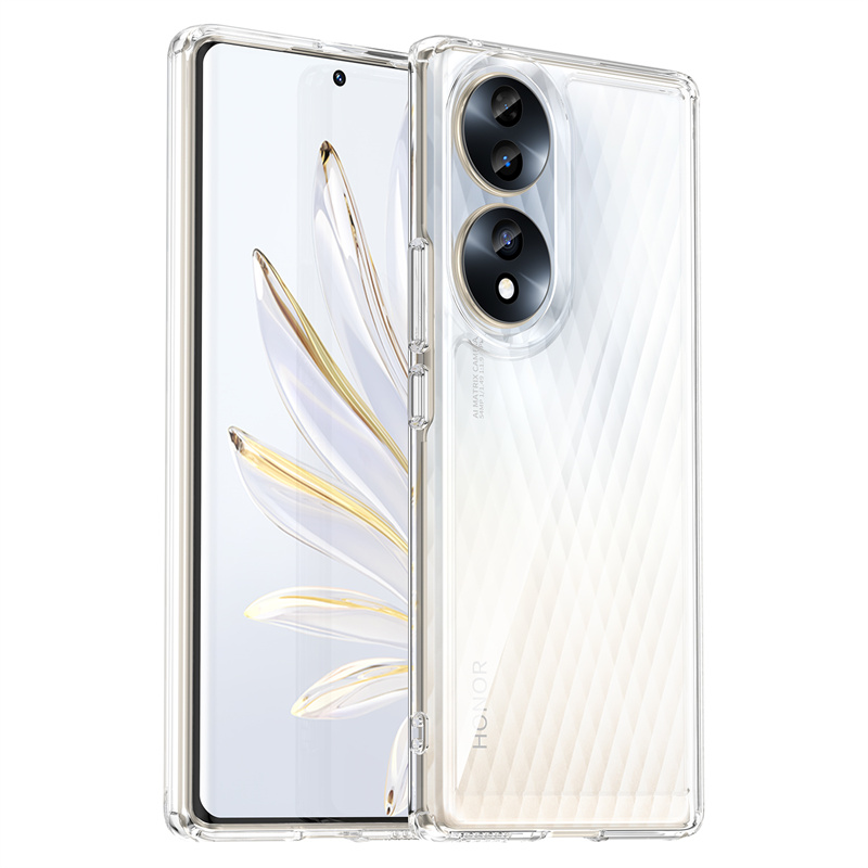 Transparente Silikon/Plastik Hülle/Case mit buntem Rahmen für Honor Magic 7, 6-Serie | ZITOCASES®