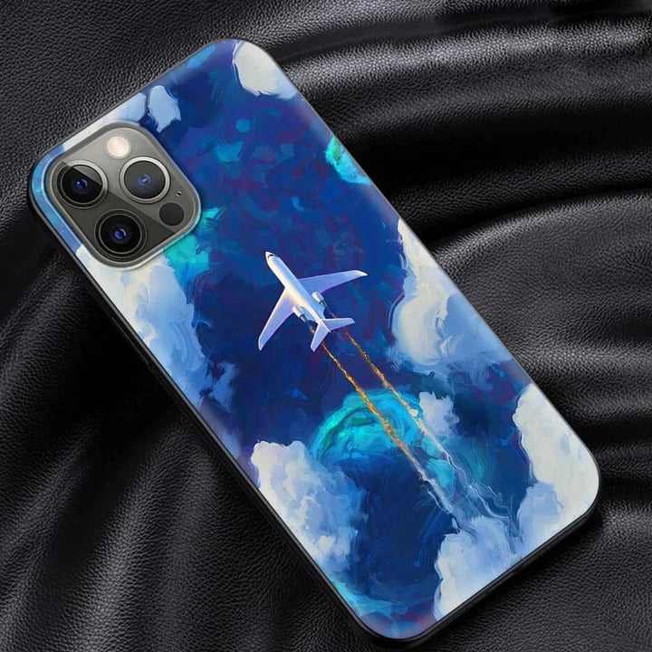 Flugzeug Motiv Soft Hülle/Case für iPhone 16, 15, 14-Serie | ZITOCASES®