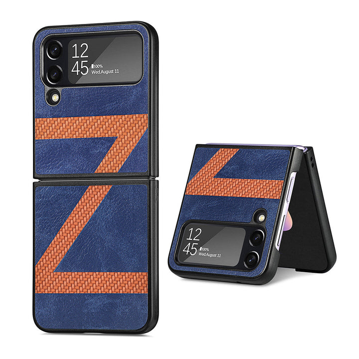 Elegante Kunstleder Z-Motiv Hülle/Case für Samsung Galaxy Z Flip 6, 5, 4, 3 | ZITOCASES®