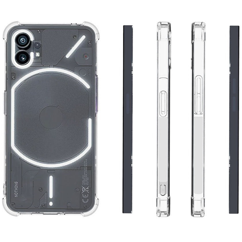 Transparente Airbag Silikon Hülle/Case für Nothing Phone (3a), (3a) Pro, (2), (2a), (2a) Plus, (1), CMF Phone 1 | ZITOCASES®