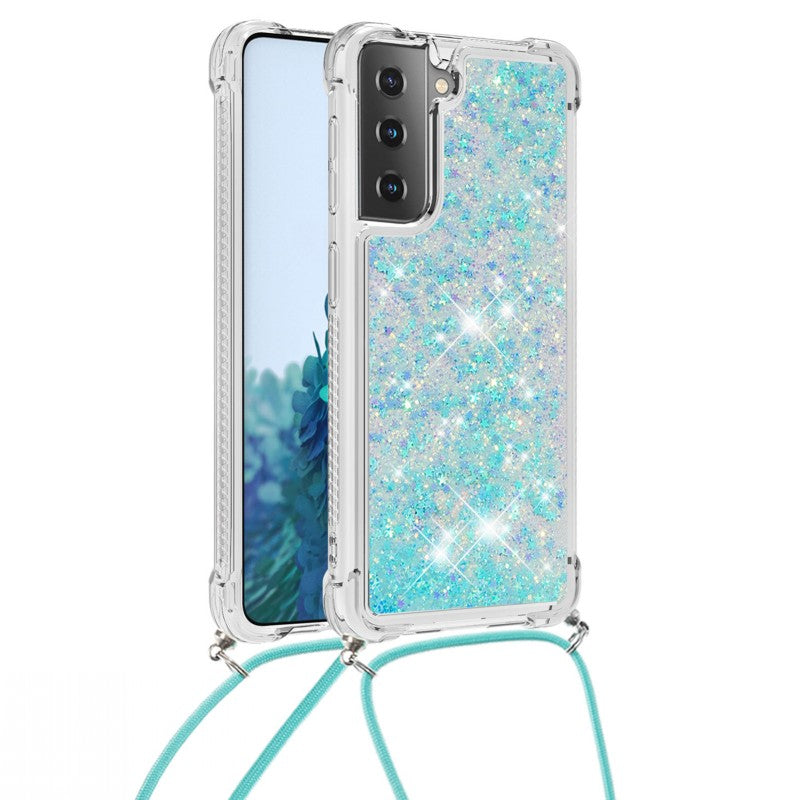 3D Liquid Glitzer/Airbag Hülle/Case zum Umhängen (Inkl. Kordel) für Samsung Galaxy S25, S25 Plus, S25 Ultra, S24, S24 Plus, S24 Ultra, S24 FE, S23 FE, S23, S23 Plus, S23 Ultra, S22, S22 Plus, S22 Ultra, S21 FE, S21, S21 Plus, S21 Ultra, S20, S20 Plus | ZITOCASES®