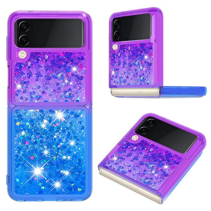 Liquid Schwimmende Glitzer Flakes Hülle/Case verschiedene Farben für Samsung Galaxy Z Flip 6, 5, 4, 3 | ZITOCASES®