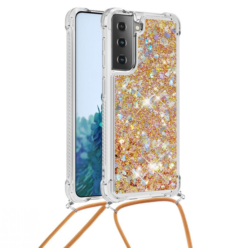 3D Liquid Glitzer/Airbag Hülle/Case zum Umhängen (Inkl. Kordel) für Samsung Galaxy S25, S25 Plus, S25 Ultra, S24, S24 Plus, S24 Ultra, S24 FE, S23 FE, S23, S23 Plus, S23 Ultra, S22, S22 Plus, S22 Ultra, S21 FE, S21, S21 Plus, S21 Ultra, S20, S20 Plus | ZITOCASES®