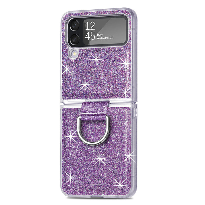 Bunte Glitzer/Ring Hülle/Case verschiedene Farben für Samsung Galaxy Z Flip 6, 5, 4, 3 | ZITOCASES®