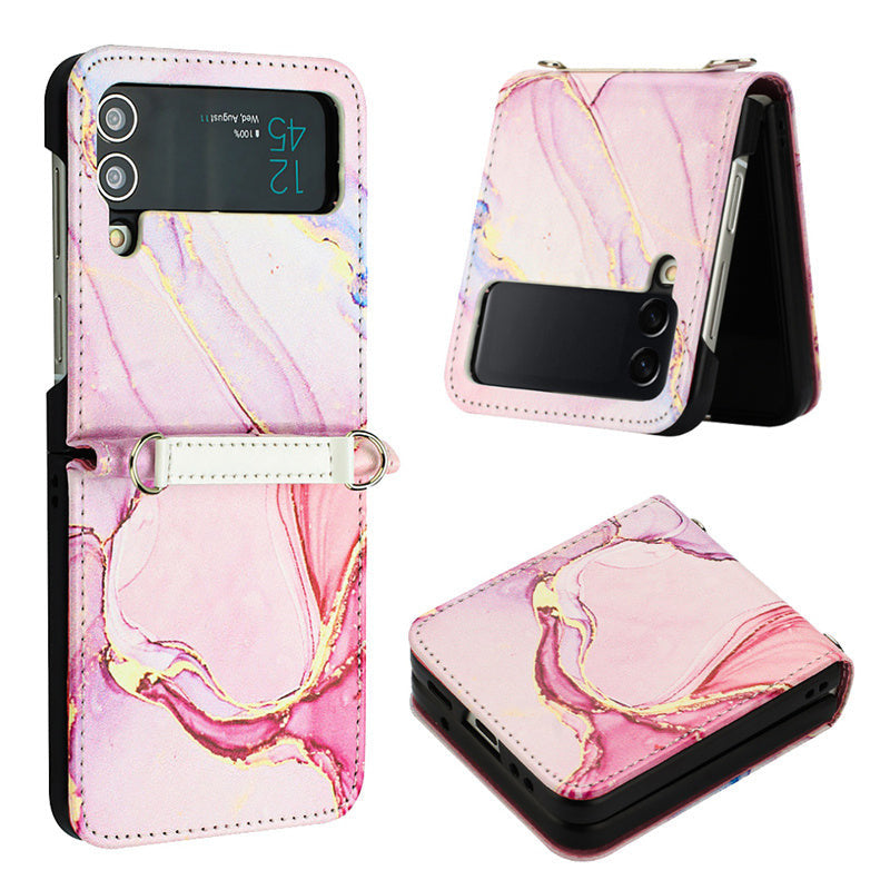 Marmor/Geometrie Kunstleder Soft Hülle/Case für Samsung Galaxy Z Flip 6, 5, 4, 3 | ZITOCASES®