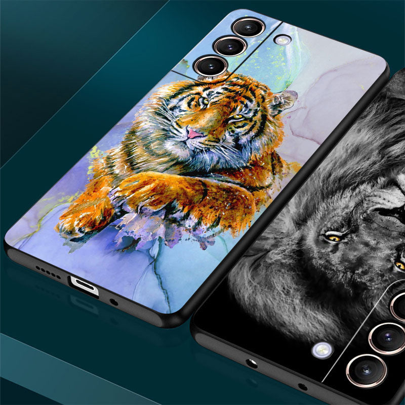 Tiger/Löwe Motive Soft Hülle/Case für Samsung Galaxy S23, S22, S21-Serie | ZITOCASES®