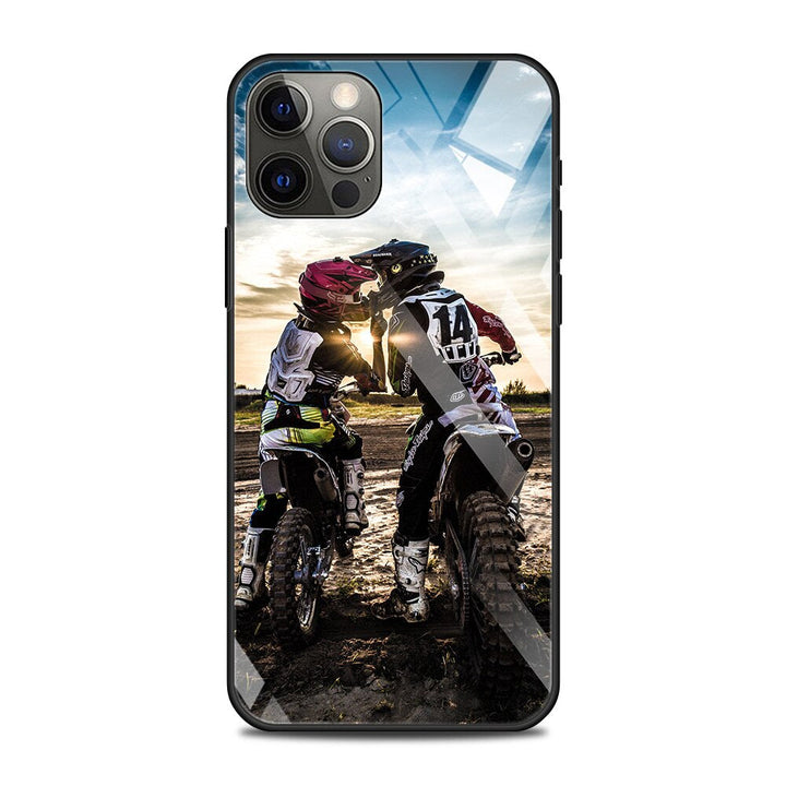 Motorrad/Motocross Panzerglas Hülle/Case für iPhone 11, SE-Serie | ZITOCASES®