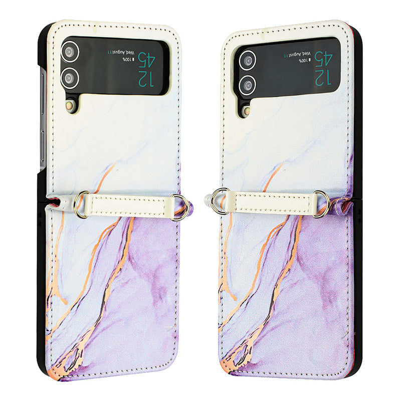 Marmor/Geometrie Kunstleder Soft Hülle/Case für Samsung Galaxy Z Flip 6, 5, 4, 3 | ZITOCASES®