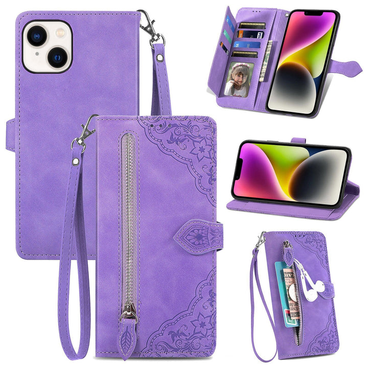 Orientalische Kunstleder Klapp Hülle/Flip Case für iPhone 16, 15, 14-Serie | ZITOCASES®