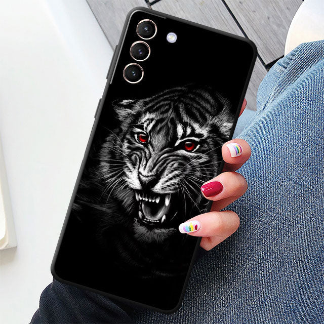 Tiger/Löwe Motive Soft Hülle/Case für Samsung Galaxy S23, S22, S21-Serie | ZITOCASES®