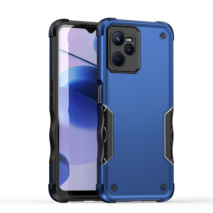 Zweifarbige Stoßfeste Silikon Hülle/Case für Realme 12, C-Serie | ZITOCASES®