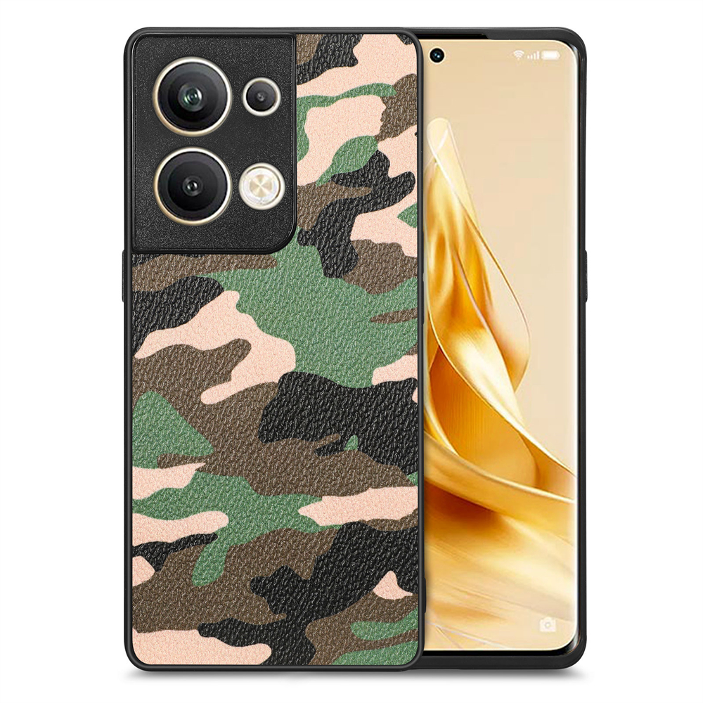 Kunstleder Camouflage/Tarnfarben Hülle/Case verschiedene Farben für Oppo Reno 12, 11, 10, A-Serie | ZITOCASES®