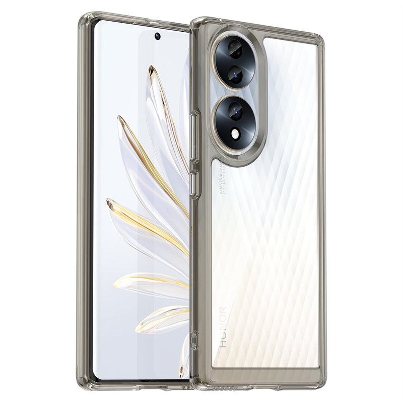 Transparente Silikon/Plastik Hülle/Case mit buntem Rahmen für Honor Magic 7, 6-Serie | ZITOCASES®