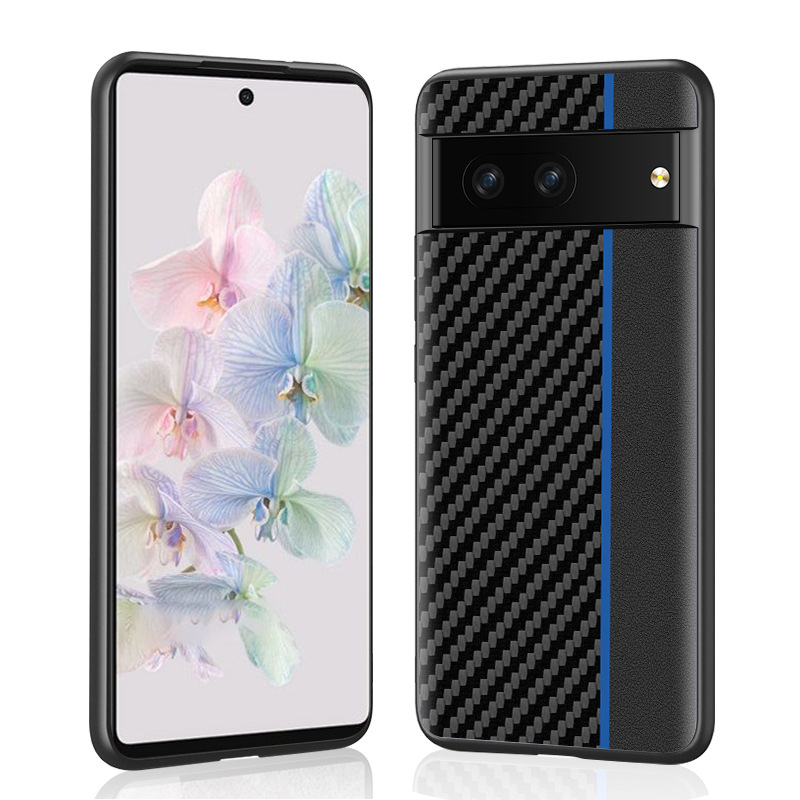 Carbon/Kunstleder Soft Hülle/Case für Google Pixel 9, 9 Pro, 9 Pro XL, 8, 8 Pro, 8A, 7, 7 Pro, 7A, 6, 6 Pro, 6A, 5, 4, 4 XL, 4A, 3 XL, 3A, 3A XL | ZITOCASES®