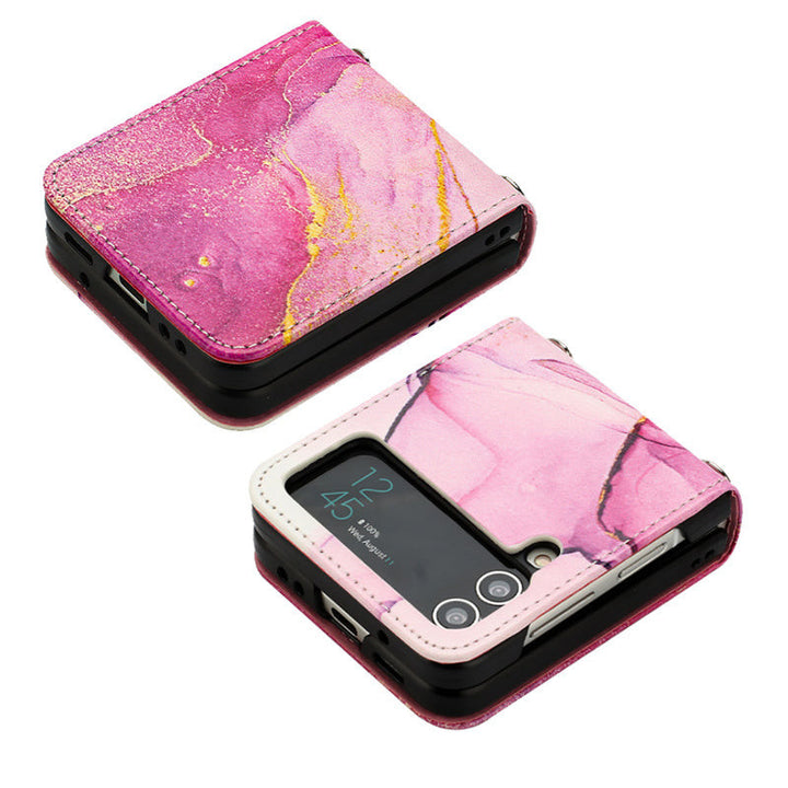 Marmor/Geometrie Kunstleder Soft Hülle/Case für Samsung Galaxy Z Flip 6, 5, 4, 3 | ZITOCASES®