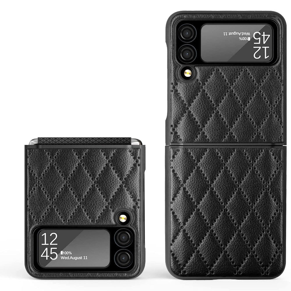 Karierte Kunstleder Hülle/Case für Samsung Galaxy Z Flip 6, 5, 4, 3 | ZITOCASES®