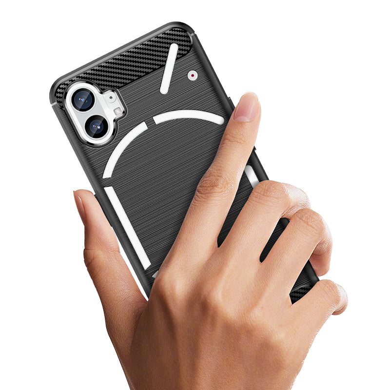 Edle Carbon Akzente Soft Hülle/Case verschiedene Farben für Nothing Phone (2), (2a), (2a) Plus, (1), CMF Phone 1 | ZITOCASES®