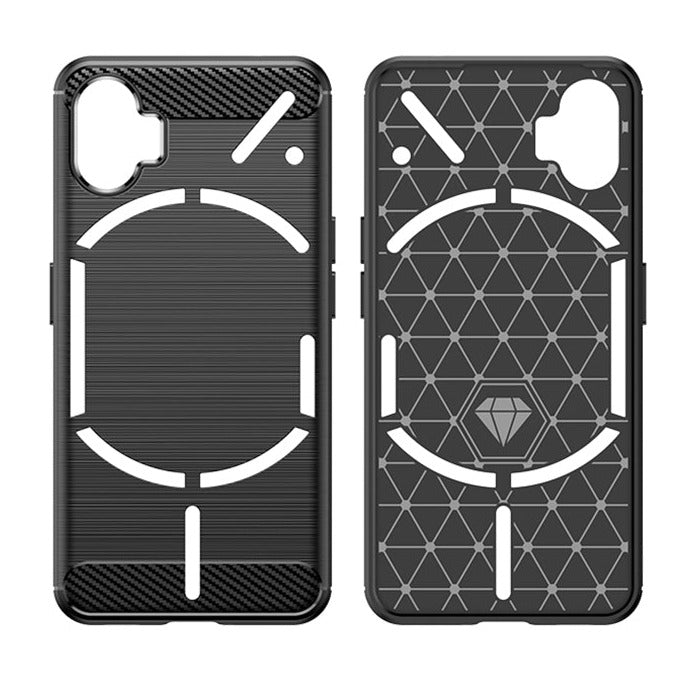 Edle Carbon Akzente Soft Hülle/Case verschiedene Farben für Nothing Phone (3a), (3a) Pro, (2), (2a), (2a) Plus, (1), CMF Phone 1 | ZITOCASES®