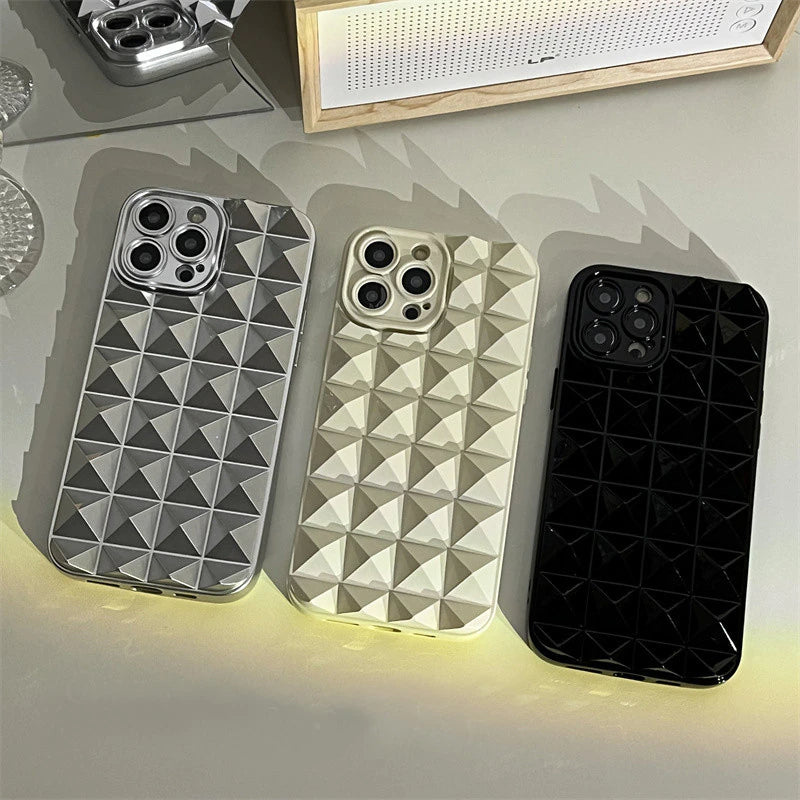 3D Nieten Silikon Hülle/Case für iPhone 16, 16 Plus, 16 Pro, 16 Pro Max, 16e, 15, 15 Plus, 15 Pro, 15 Pro Max, 14, 14 Plus, 14 Pro, 14 Pro Max, 13, 13 Pro, 13 Pro Max, 13 Mini, 12, 12 Pro, 12 Pro Max, 12 Mini, SE, 11, 11 Pro, 11 Pro Max | ZITOCASES®