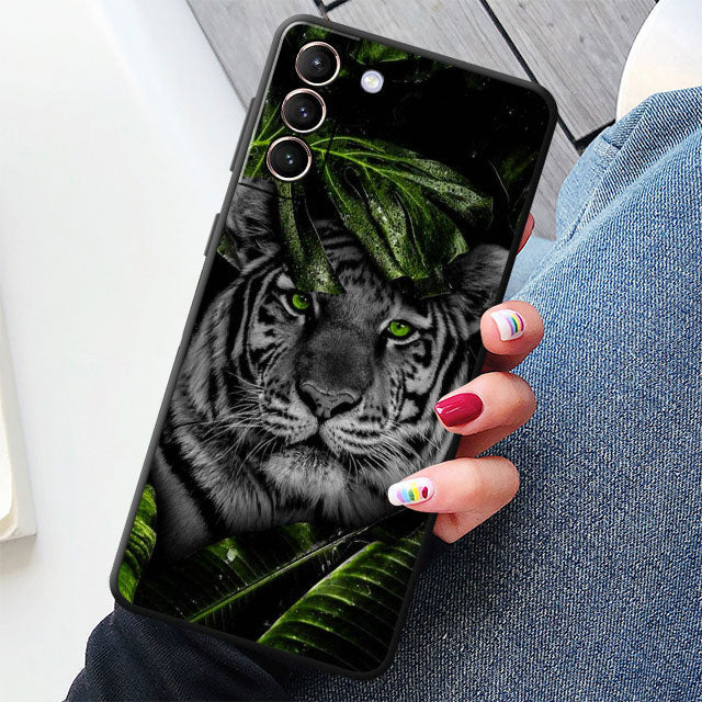 Tiger/Löwe Motive Soft Hülle/Case für Samsung Galaxy S23, S22, S21-Serie | ZITOCASES®