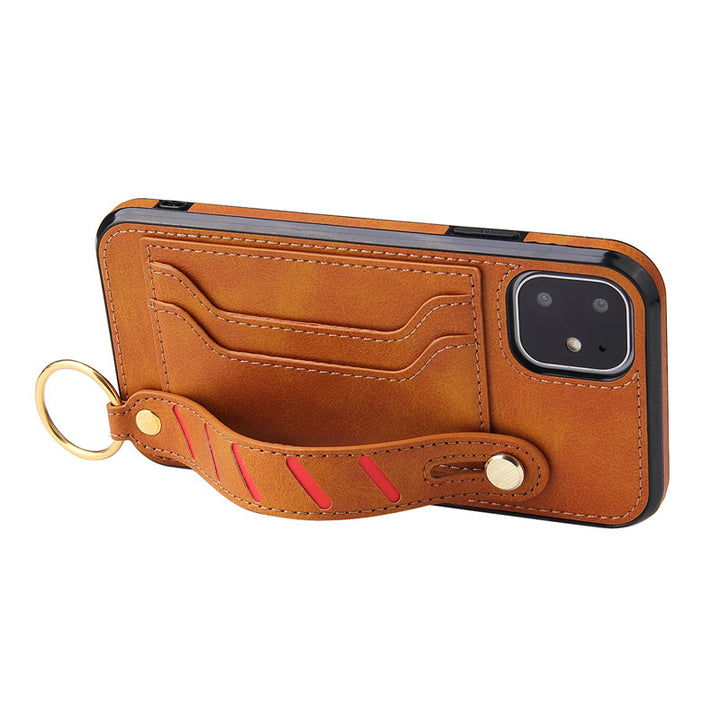 Kunstleder Kartenfach Hülle/Case mit Halteband für iPhone 16, 16 Plus, 16 Pro, 16 Pro Max, 15, 15 Plus, 15 Pro, 15 Pro Max, 14, 14 Plus, 14 Pro, 14 Pro Max, 13, 13 Pro, 13 Pro Max, 13 Mini, 12, 12 Pro, 12 Pro Max, 12 Mini, SE, 11, 11 Pro, 11 Pro Max | ZITOCASES®