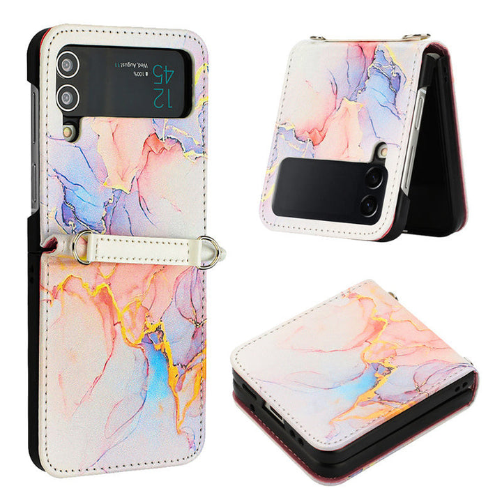 Marmor/Geometrie Kunstleder Soft Hülle/Case für Samsung Galaxy Z Flip 6, 5, 4, 3 | ZITOCASES®