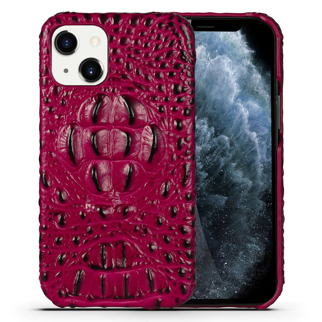 3D Krokodil-Kunstleder Hülle/Case für iPhone 16, 15, 14-Serie | ZITOCASES®