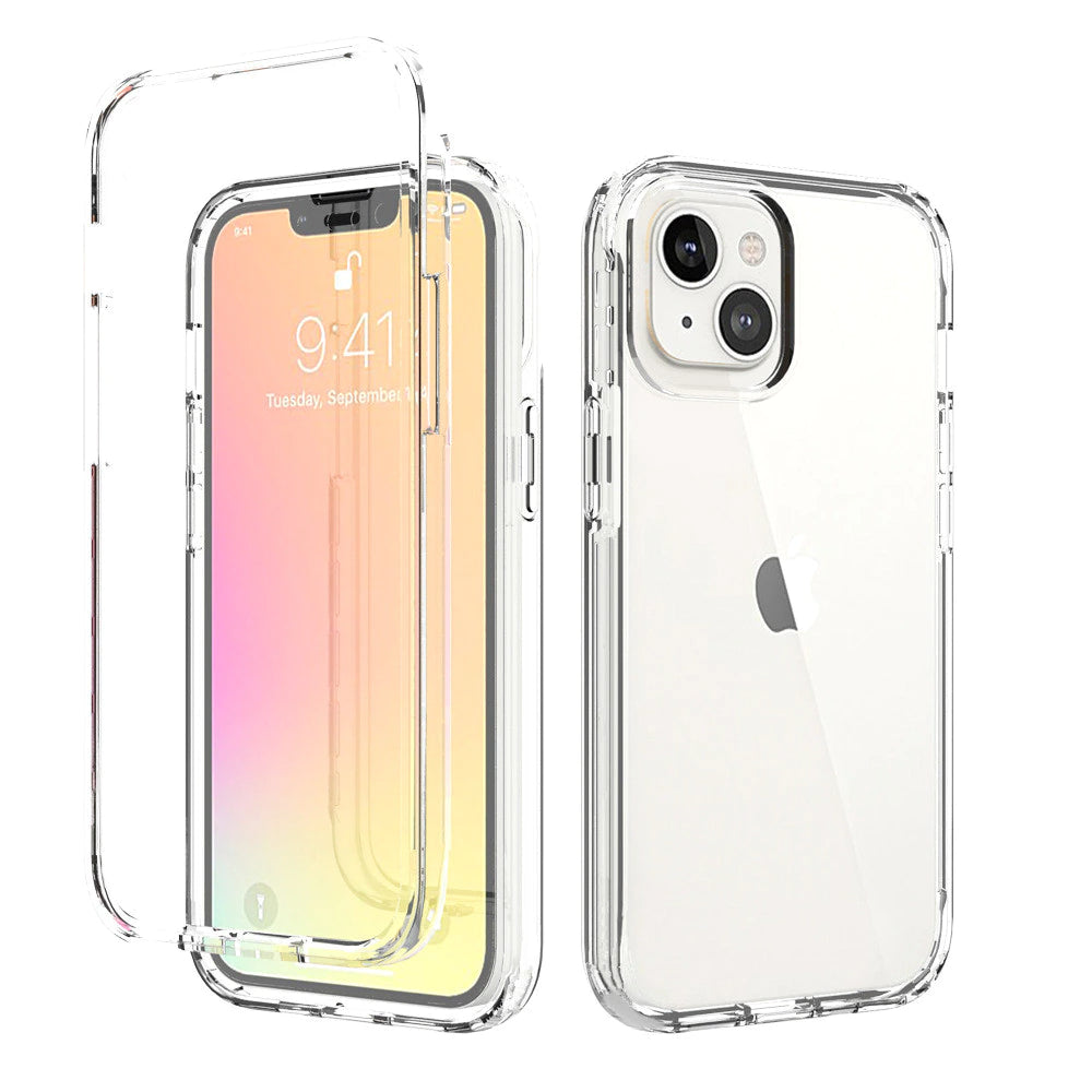 Zweiteilige Transparente Silikon Hülle/Case für iPhone 16, 16 Plus, 16 Pro, 16 Pro Max, 15, 15 Plus, 15 Pro, 15 Pro Max, 14, 14 Plus, 14 Pro, 14 Pro Max, 13, 13 Pro, 13 Pro Max, 13 Mini, 12, 12 Pro, 12 Pro Max, 12 Mini, SE, 11, 11 Pro, 11 Pro Max | ZITOCASES®