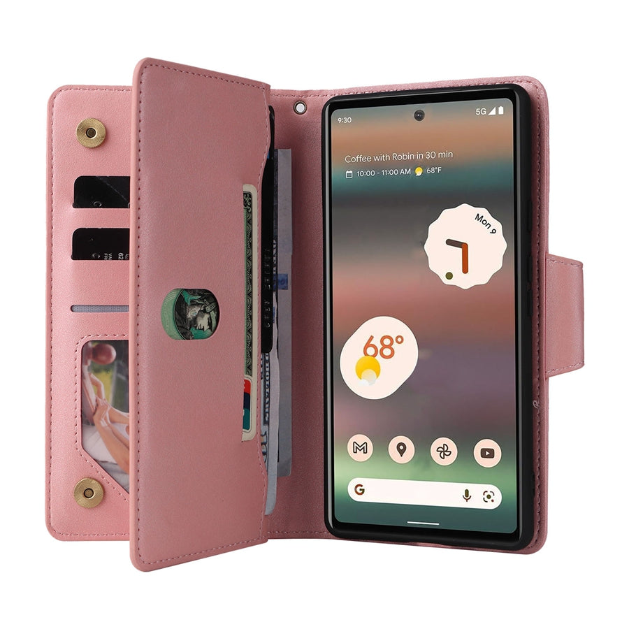 Kunstleder Brieftaschen Hülle/Case verschiedene Farben für Google Pixel 9, 9 Pro, 9 Pro XL, 8, 8 Pro, 8A, 7, 7 Pro, 7A, 6, 6 Pro, 6A, 5, 4, 4 XL, 4A, 3 XL, 3A, 3A XL | ZITOCASES®