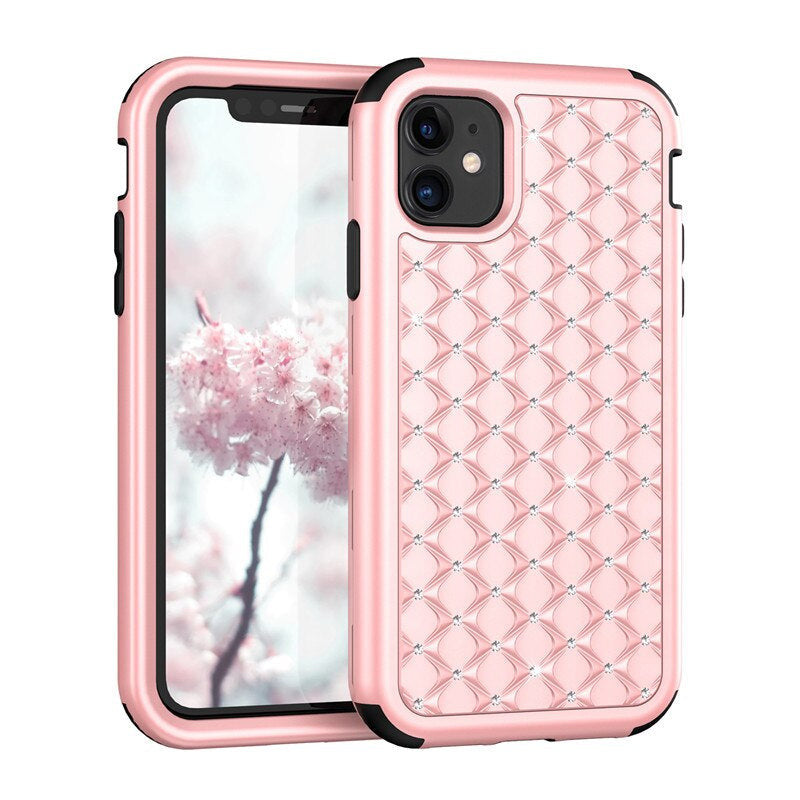 Robuste Diamant/Glitzer Outdoor Hülle/Case für iPhone 16, 15, 14-Serie | ZITOCASES®