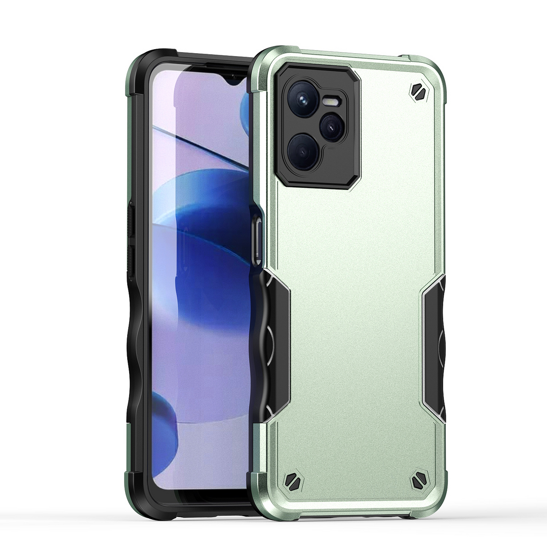 Zweifarbige Stoßfeste Silikon Hülle/Case für Realme 12, C-Serie | ZITOCASES®