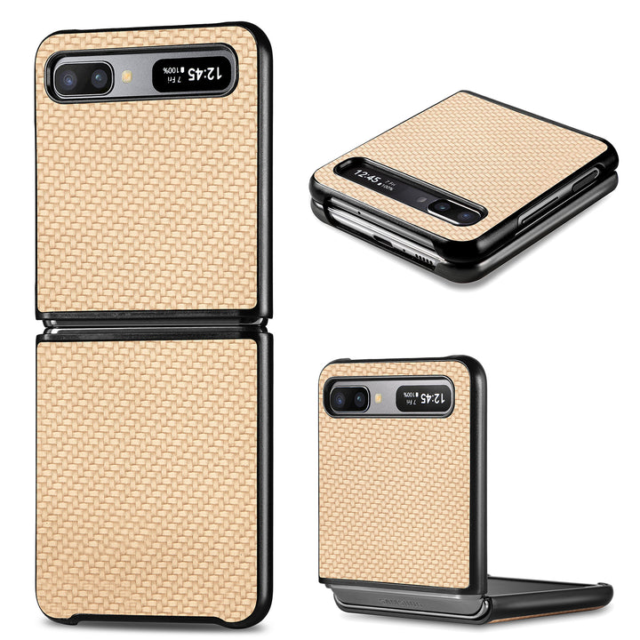 Carbon Optik Plastik Hülle/Case für Samsung Galaxy Z Flip 6, 5, 4, 3 | ZITOCASES®