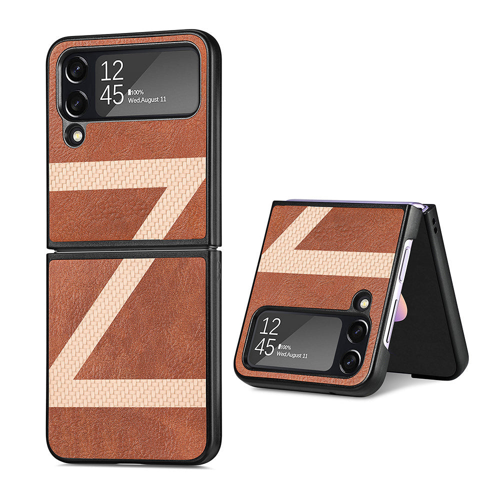 Elegante Kunstleder Z-Motiv Hülle/Case für Samsung Galaxy Z Flip 6, 5, 4, 3 | ZITOCASES®