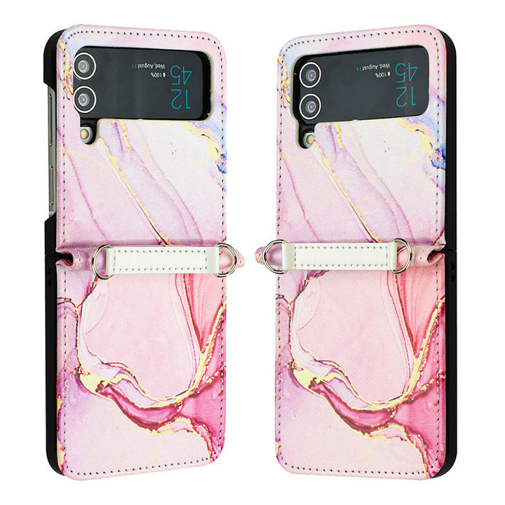 Marmor/Geometrie Kunstleder Soft Hülle/Case für Samsung Galaxy Z Flip 6, 5, 4, 3 | ZITOCASES®