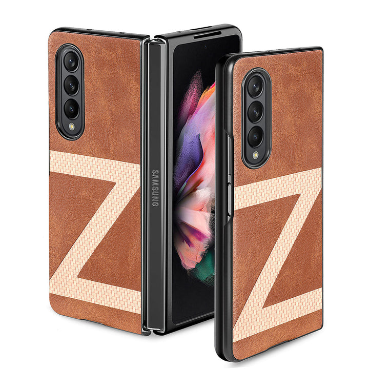 Elegante Kunstleder Z-Motiv Hülle/Case für Samsung Galaxy Z Fold 6, 5, 4, 3, 2 | ZITOCASES®