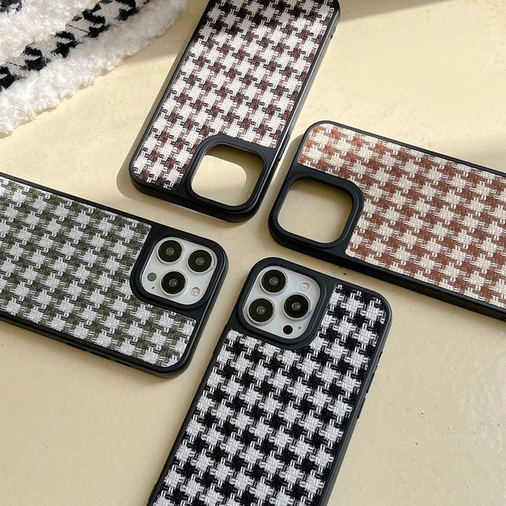 Karierte Stoff/Vintage Soft Hülle/Case für iPhone 16-Serie | ZITOCASES®