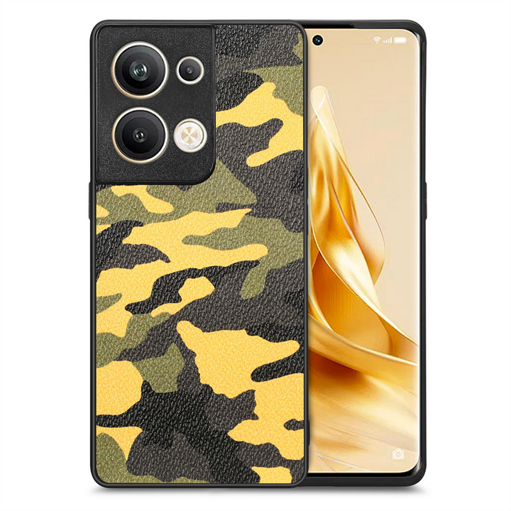 Kunstleder Camouflage/Tarnfarben Hülle/Case verschiedene Farben für Oppo Reno 12, 11, 10, A-Serie | ZITOCASES®