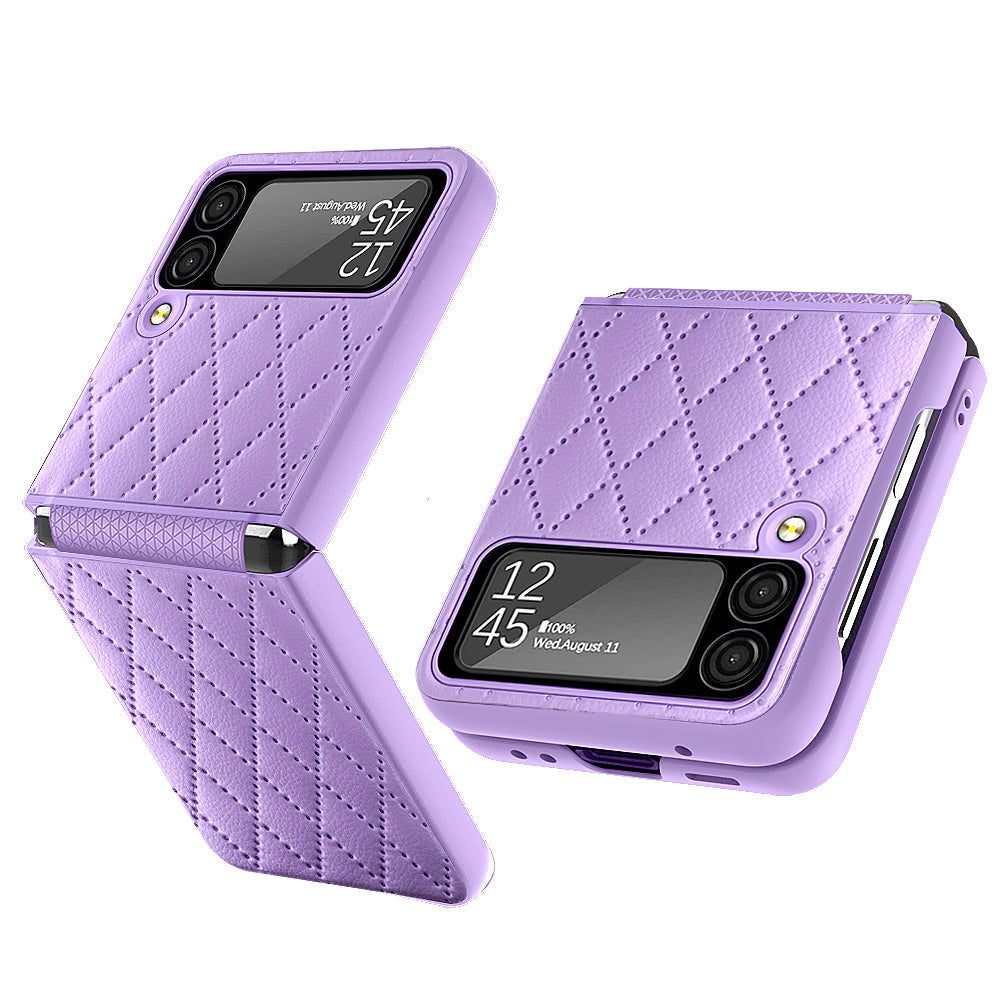 Karierte Kunstleder Hülle/Case für Samsung Galaxy Z Flip 6, 5, 4, 3 | ZITOCASES®