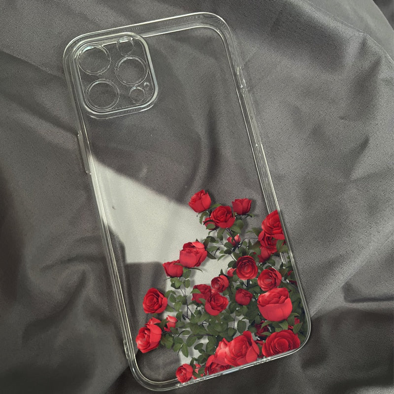 Rosen/Blumen Motiv Soft Hülle/Case für iPhone 16, 16 Plus, 16 Pro, 16 Pro Max, 16e, 15, 15 Plus, 15 Pro, 15 Pro Max, 14, 14 Plus, 14 Pro, 14 Pro Max, 13, 13 Pro, 13 Pro Max, 13 Mini, 12, 12 Pro, 12 Pro Max, 12 Mini, SE, 11, 11 Pro, 11 Pro Max | ZITOCASES®