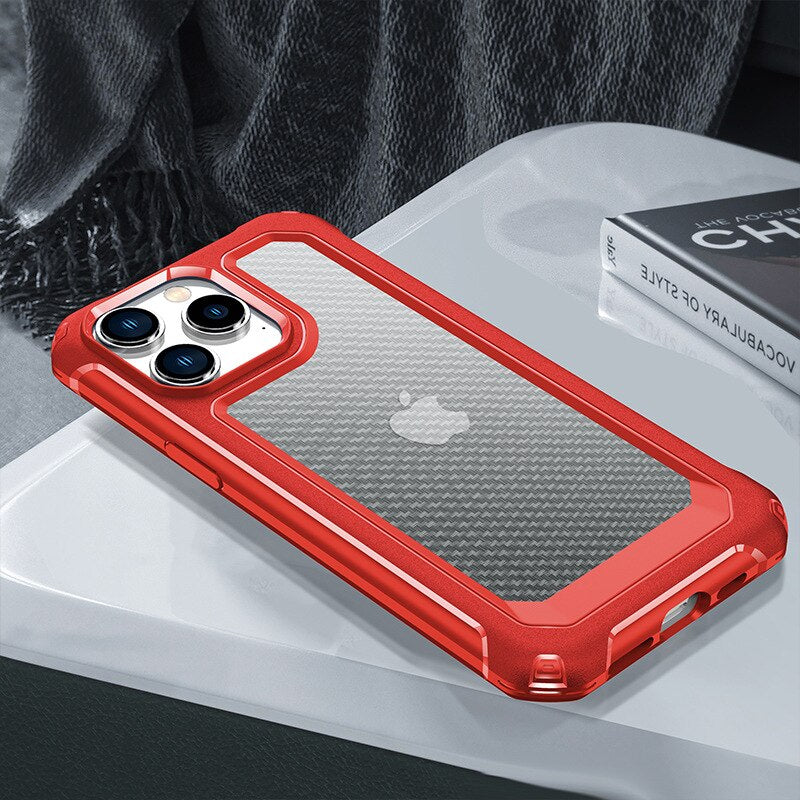 Robuste Airbag Carbon Optik Hülle/Case für iPhone 16-Serie | ZITOCASES®