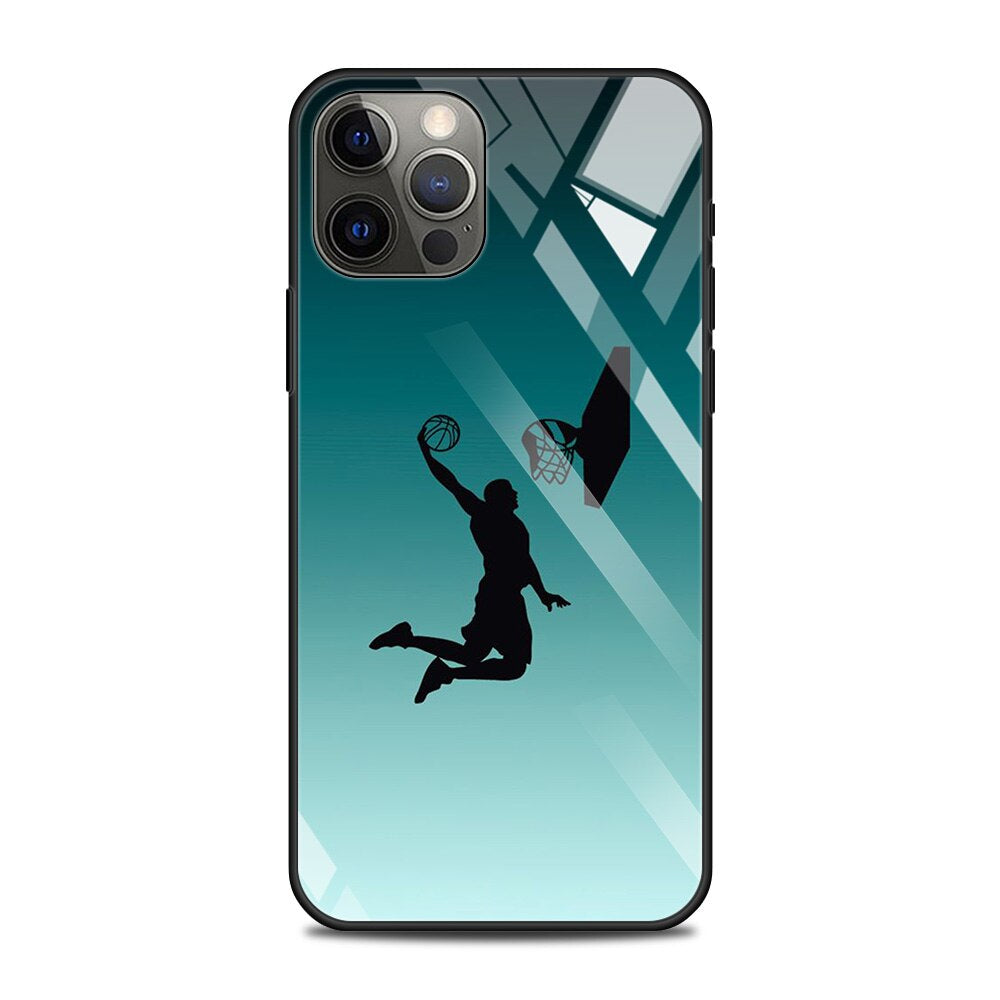 Basketball Motiv Panzerglas Hülle/Case für iPhone 16, 16 Plus, 16 Pro, 16 Pro Max, 16e, 15, 15 Plus, 15 Pro, 15 Pro Max, 14, 14 Plus, 14 Pro, 14 Pro Max, 13, 13 Pro, 13 Pro Max, 13 Mini, 12, 12 Pro, 12 Pro Max, 12 Mini, SE, 11, 11 Pro, 11 Pro Max | ZITOCASES®