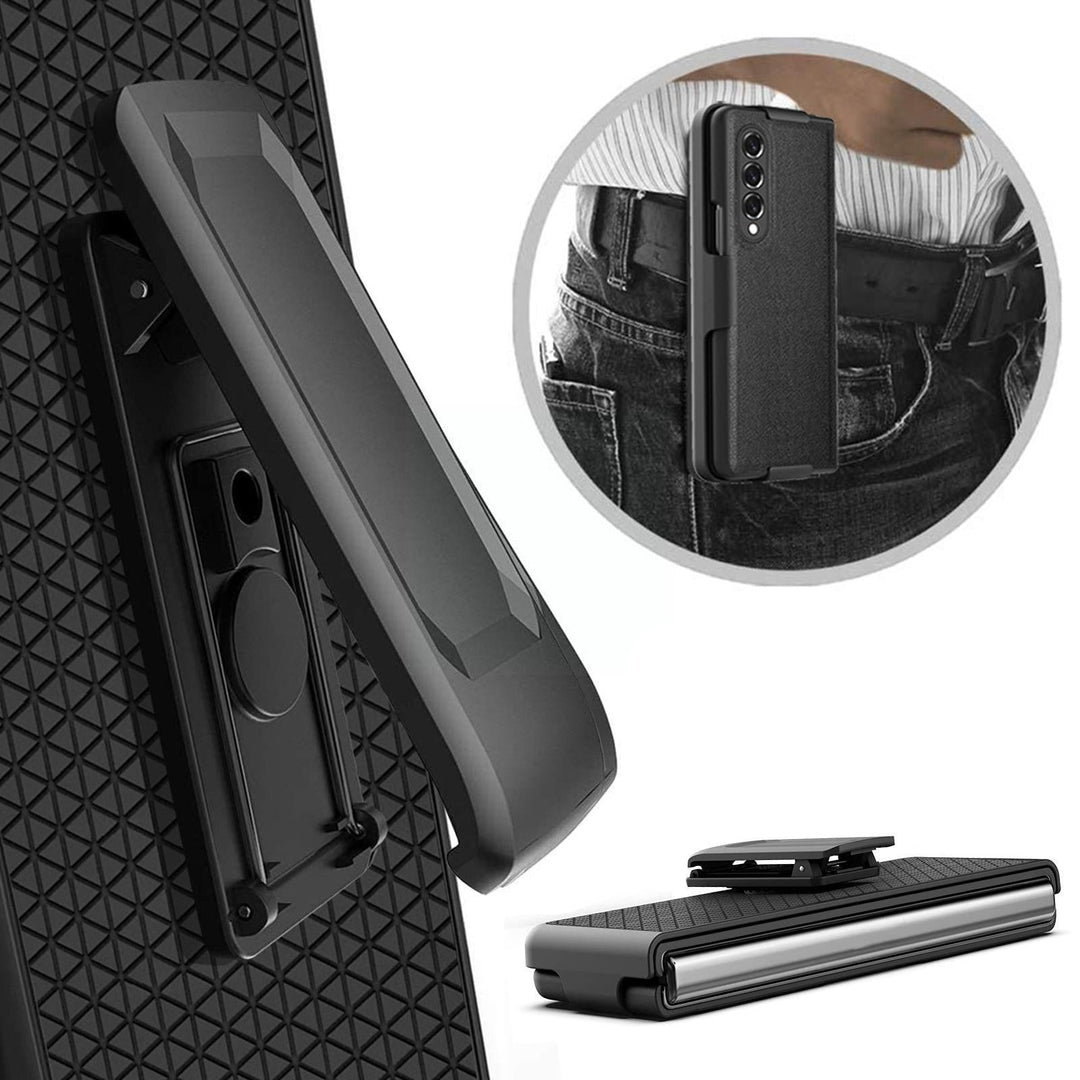 Zweiteilige Kunstleder Hülle/Case inkl. Clip/Auflage für Samsung Galaxy Z Fold 6, 5, 4, 3, 2 | ZITOCASES®