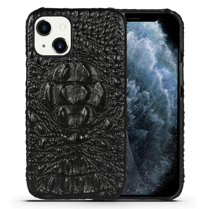 3D Krokodil-Kunstleder Hülle/Case für iPhone 16, 15, 14-Serie | ZITOCASES®