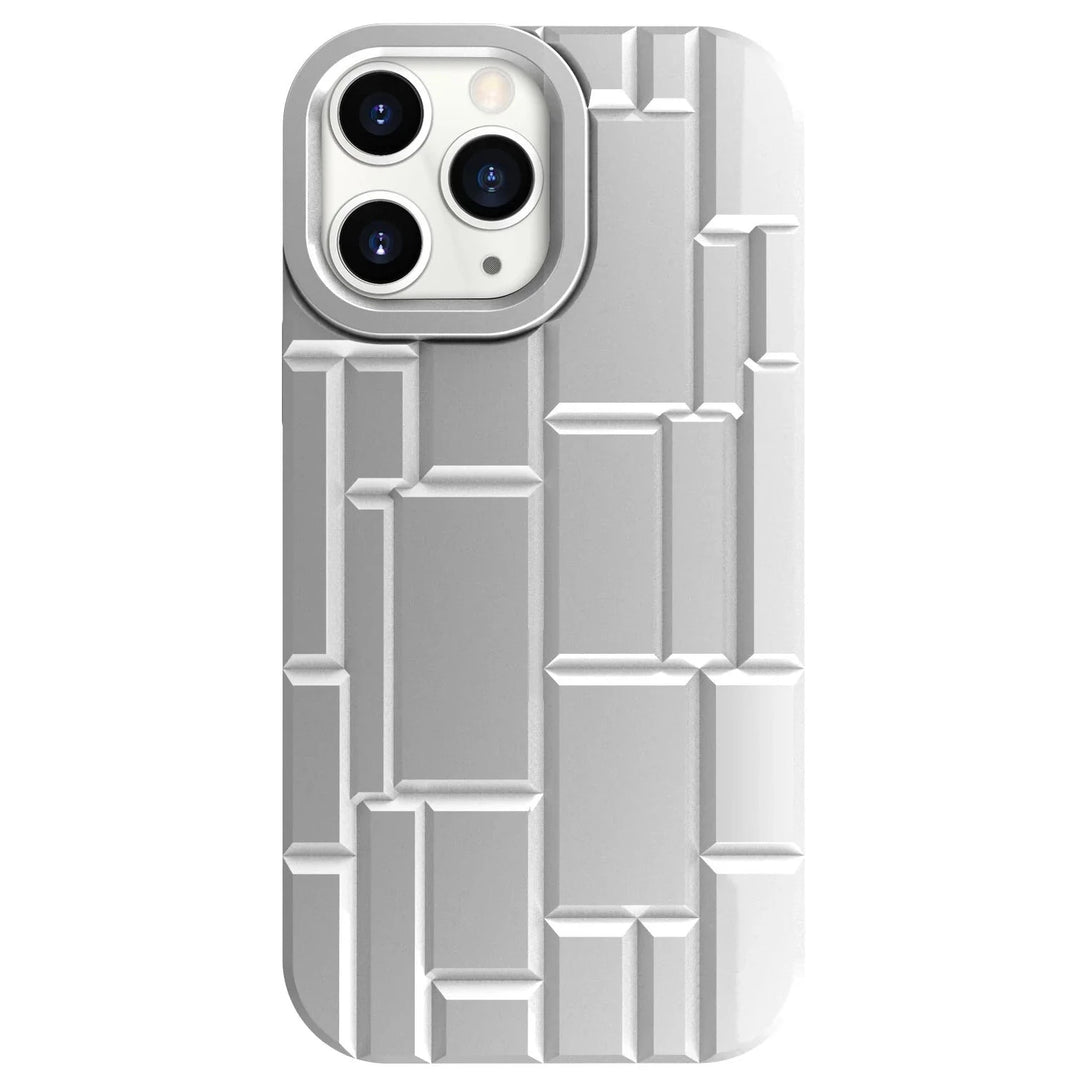 3D Stein/Mauer Optik Silikon Hülle/Case für iPhone 16, 15, 14, 13-Serie | ZITOCASES®