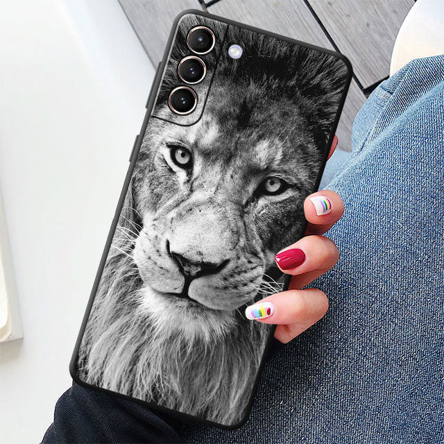 Tiger/Löwe Motive Soft Hülle/Case für Samsung Galaxy S23, S22, S21-Serie | ZITOCASES®