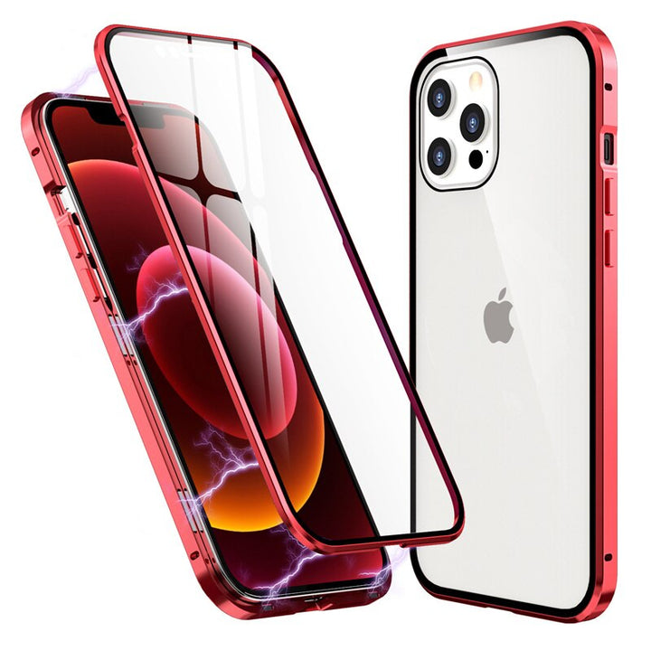 360° [KLARSICHT 9H-Glas] Aluminium Vollschutz Hülle/Case für iPhone 16, 16 Plus, 16 Pro, 16 Pro Max, 15, 15 Plus, 15 Pro, 15 Pro Max, 14, 14 Plus, 14 Pro, 14 Pro Max, 13, 13 Pro, 13 Pro Max, 13 Mini, 12, 12 Pro, 12 Pro Max, 12 Mini, SE, 11 | ZITOCASES®