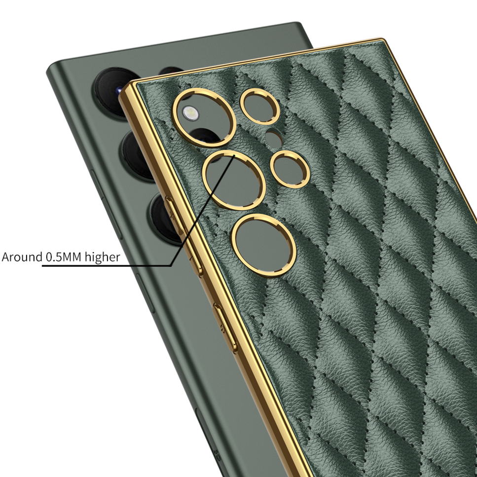 Kunstleder/Gold Optik Hülle/Case für Samsung Galaxy S25, S25 Plus, S25 Ultra, S24, S24 Plus, S24 Ultra, S24 FE, S23 FE, S23, S23 Plus, S23 Ultra, S22, S22 Plus, S22 Ultra, S21 FE, S21, S21 Plus, S21 Ultra, S20, S20 Plus | ZITOCASES®