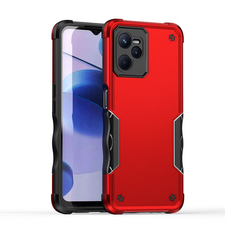 Zweifarbige Stoßfeste Silikon Hülle/Case für Realme 12, C-Serie | ZITOCASES®