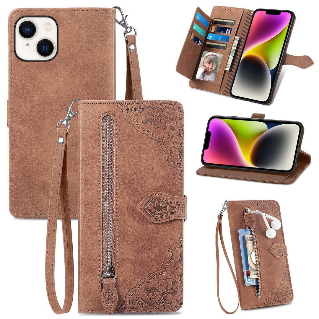 Orientalische Kunstleder Klapp Hülle/Flip Case für iPhone 16, 15, 14-Serie | ZITOCASES®