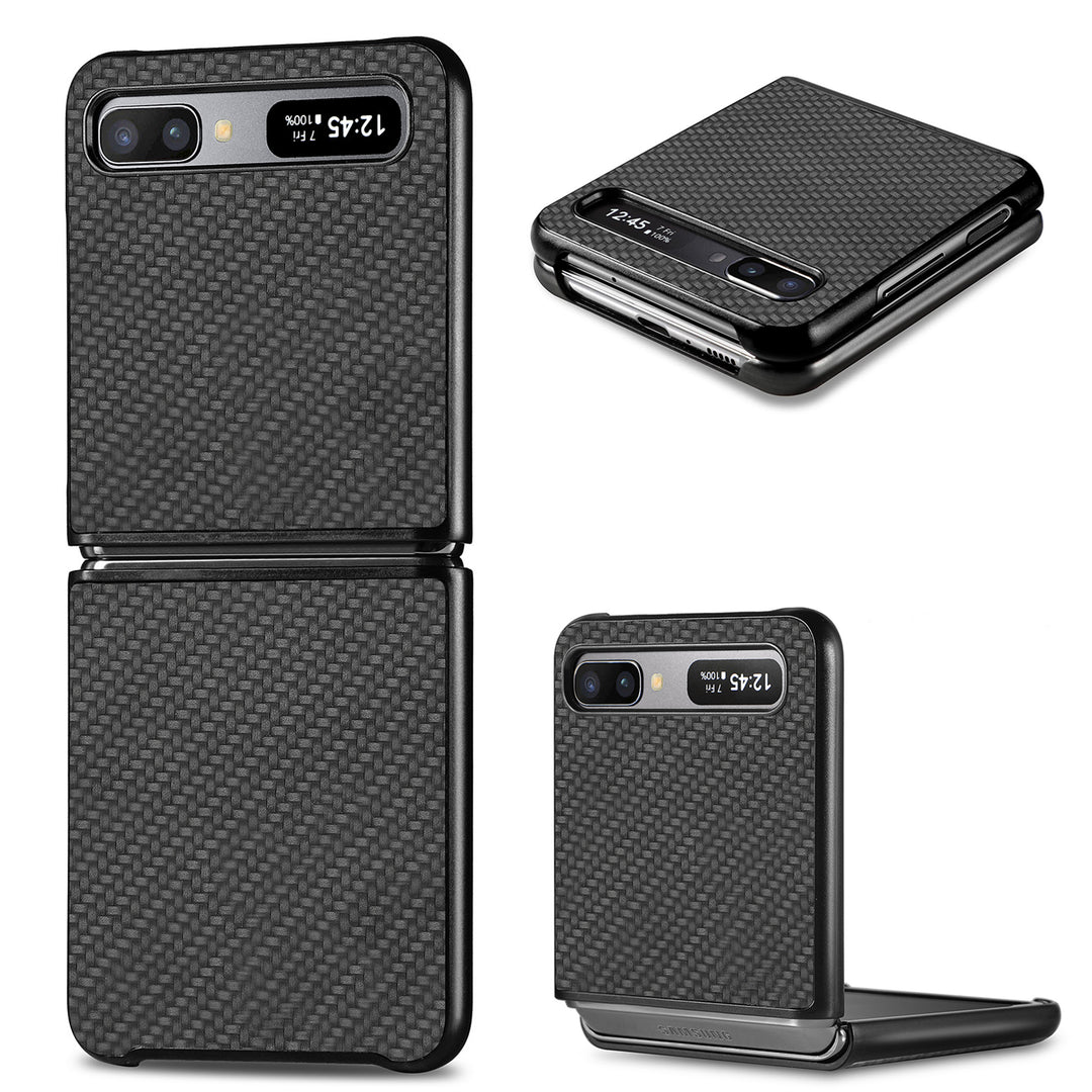 Carbon Optik Plastik Hülle/Case für Samsung Galaxy Z Flip 6, 5, 4, 3 | ZITOCASES®